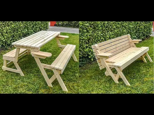 Stół i ławki ogrodowe DIY: Zbuduj je sam, krok po kroku!