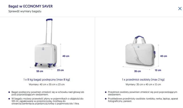 Bagaż podręczny: ile kg i wymiary? Uniknij opłat na lotnisku!