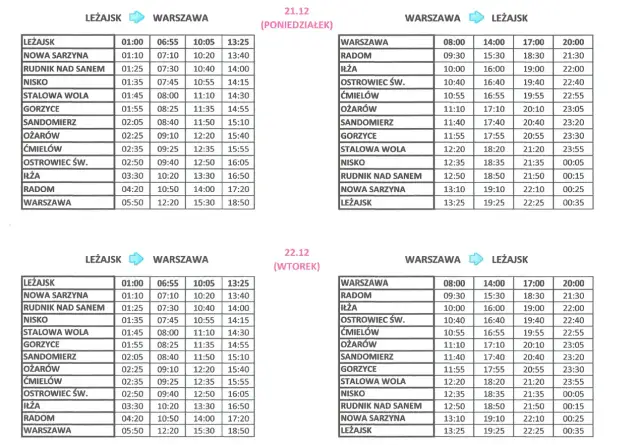 Zenek Nasielsk-Warszawa: Rozkład jazdy? Mamy aktualne godziny!