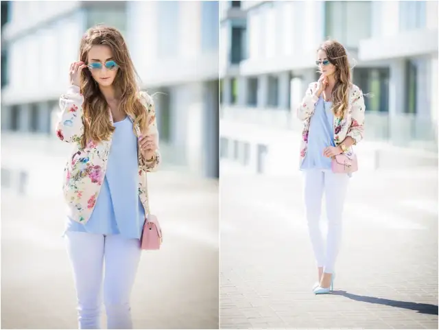 Stylizacje z bomberką w kwiaty: 10 modnych inspiracji na każdą okazję