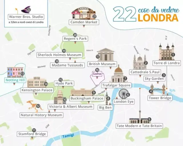 Mappa attrazioni Londra: ottimizza il tuo itinerario e risparmia