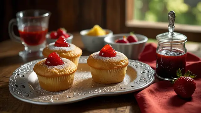 Pyszny deser z babeczkami z konfiturą: Przepis na wyjątkowe smakołyki