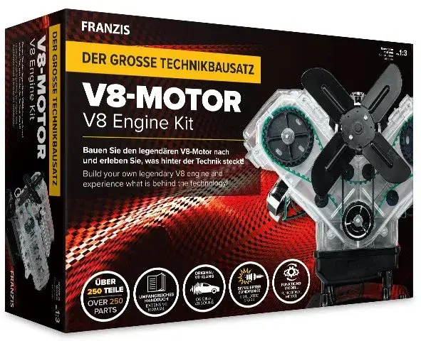 Mini Silnik do Składania i Działający Model Silnika Spalinowego - Odkryj Mechanizmy Motoryzacji