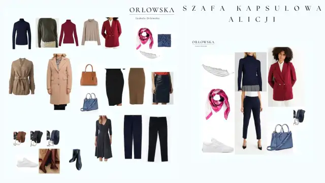 Kolekcja ubrań i dodatków, która rozwiązuje problem "nie mam się w co ubrać". Eleganckie płaszcze, marynarki, spódnice, spodnie, sukienka, swetry, torebki i buty.