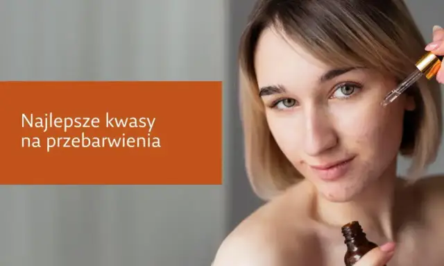 Młoda kobieta aplikuje serum z kwasem salicylowym na przebarwienia.