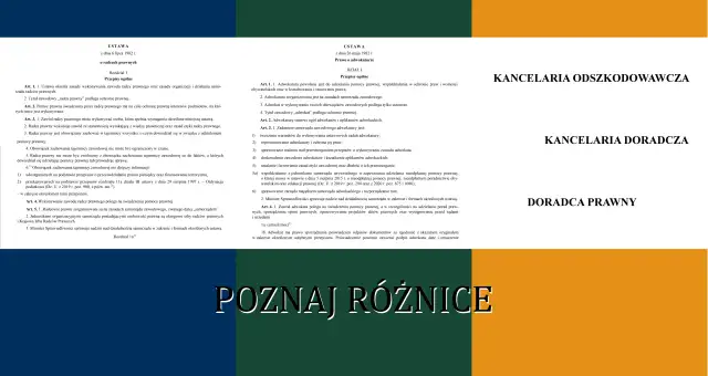 Adwokat a radca prawny: Jedyna różnica, która ma znaczenie