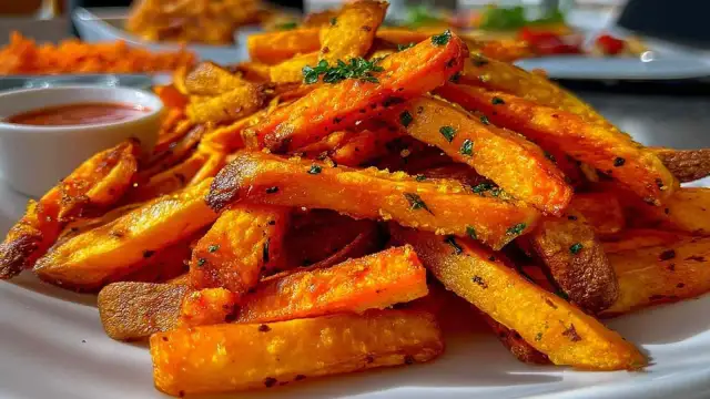 Sekret chrupiących frytek z batatów: temperatura i triki