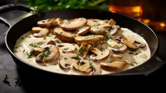 Potrawa z pieczarek na obiad - szybki i smaczny przepis