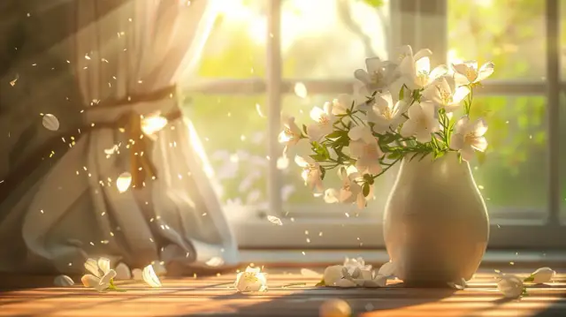 Białe kwiaty: Elegancja i prostota w aranżacji wnętrz