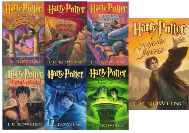 Harry Potter wszystkie tomy - Seria książek o czarodzieju