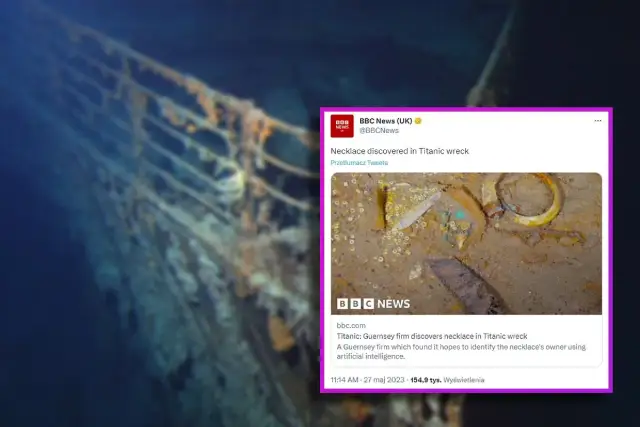 Czy znaleziono naszyjnik z Titanica? Zaskakujące odkrycia na dnie oceanu