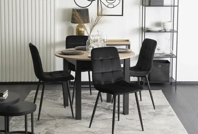 Jakie krzesła do czarnego stołu? Wybierz styl i kolor idealny dla Ciebie!