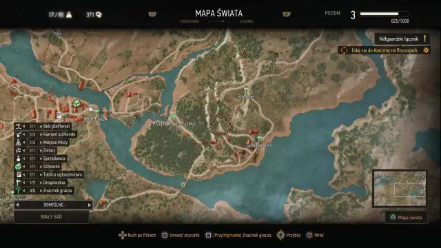 Wiedźmin 3 - Pełna mapa świata i lokacji