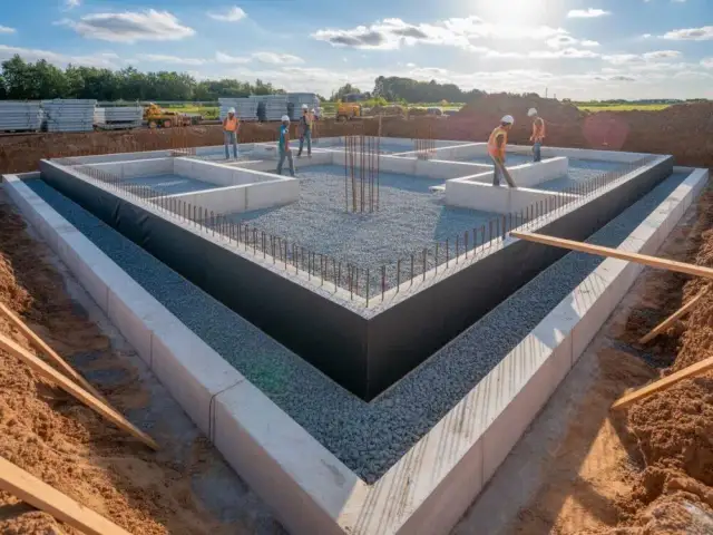 Czym obsypać fundamenty z zewnątrz, aby uniknąć problemów z wilgocią?