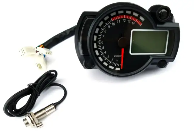 Uniwersalny licznik motocyklowy: Podłącz i skalibruj bez serwisu