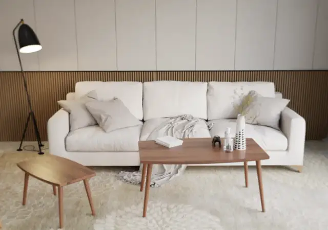 Minimalizm z ciepłem drewna – sposób na przytulny i elegancki salon