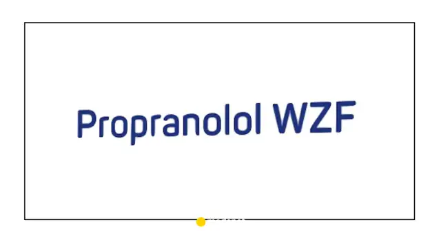 Napis "Propranolol WZF" na białym tle. Czy propranolol uspokaja? To pytanie często zadawane przez osoby szukające ulgi w stresie.