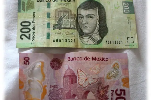 Meksykańskie banknoty: 200 i 50 pesos. Jaka jest waluta w Meksyku? To pesos!