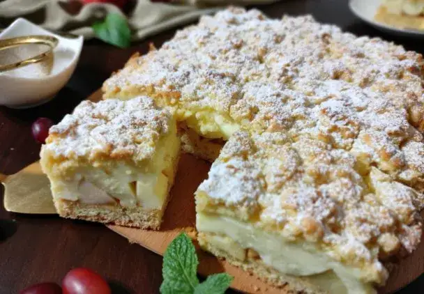 Najlepsze przepisy na ciasto z jabłkami i budyniem, które zachwycą smakoszy