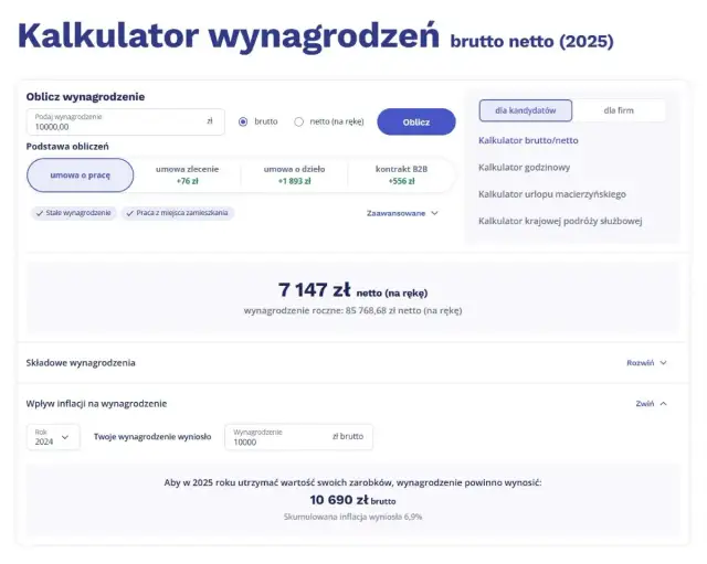 Kalkulator zmiany wartości pieniądza w czasie - oblicz inflację