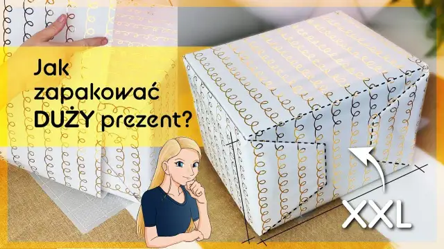 Jak zapakować bardzo duży prezent w papier, aby wyglądał pięknie i estetycznie