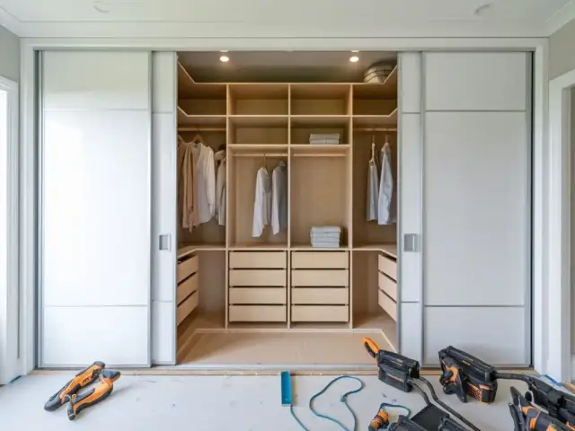 Jak zrobić szafkę z drzwiami przesuwnymi - proste kroki i materiały