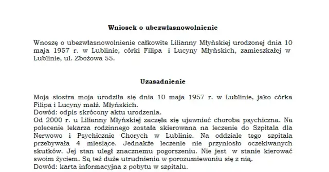 Jak napisać wniosek o ubezwłasnowolnienie – uniknij najczęstszych błędów