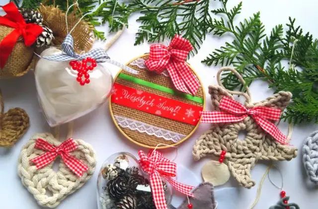Ozdoby choinkowe ręcznie robione jak zrobić - proste pomysły na DIY