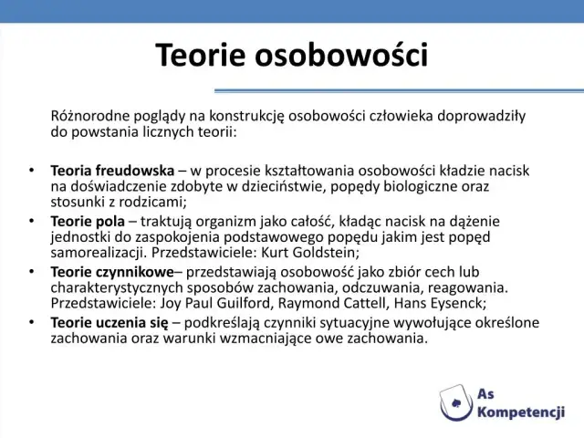 Osobowość człowieka: definicja, czynniki, teorie i rozwój