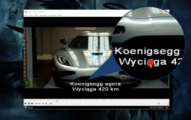 Media Player Classic: Napisy włącz, napraw "krzaczki", synchronizuj