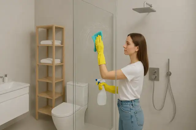 Kafelki w łazience: czym myć, by lśniły bez smug? Poradnik!