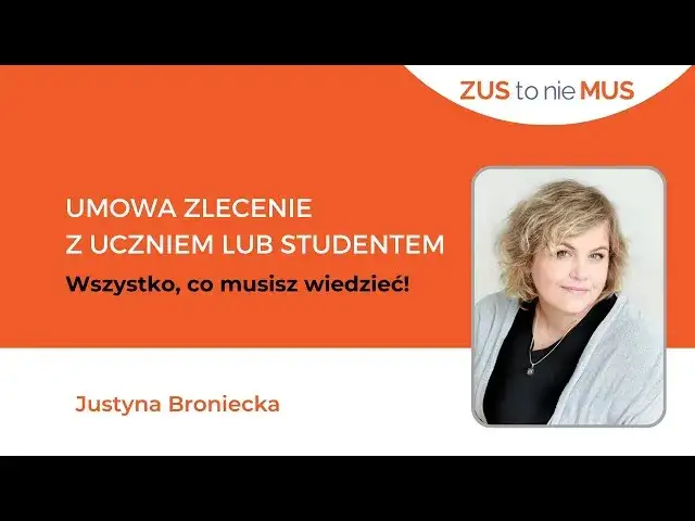 Czy ucznia na umowę zlecenie zgłaszamy do ZUS? Sprawdź, co musisz wiedzieć