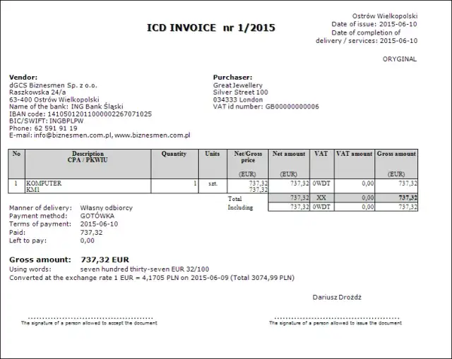 Jak wystawić fakturę w euro dla zagranicznego kontrahenta? Bez błędów!