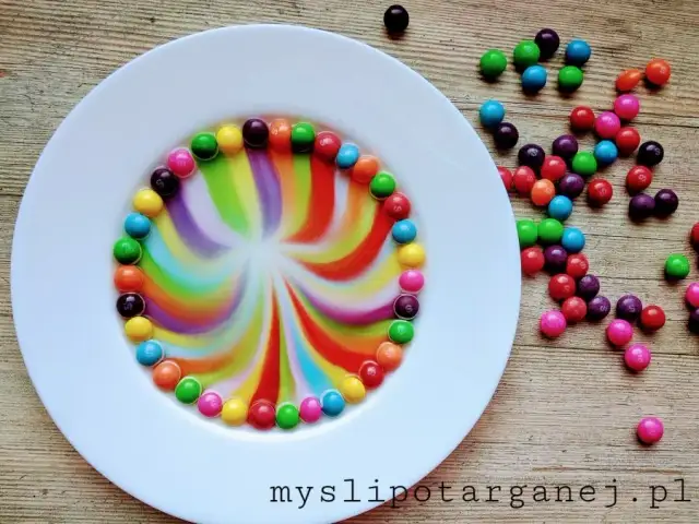 Tęcza ze Skittles: Prosty eksperyment dla dzieci. Odkryj magię nauki.