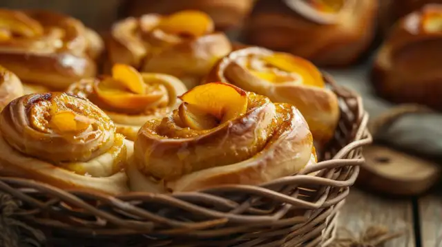 Drożdżówka z brzoskwiniami - Przepis na puszystą drożdżówkę z owocami