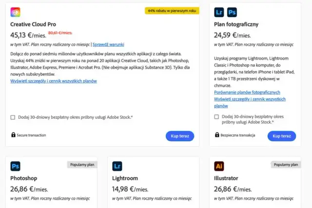 Miesięczny koszt Photoshopa: Jak wybrać plan i nie przepłacić?