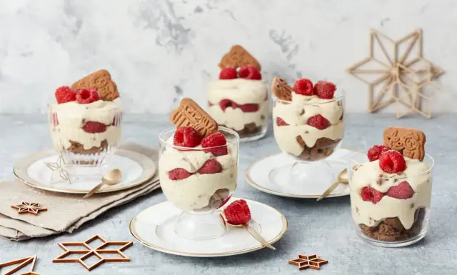 Himbeer Spekulatius Dessert: Einfaches Rezept für festlichen Genuss