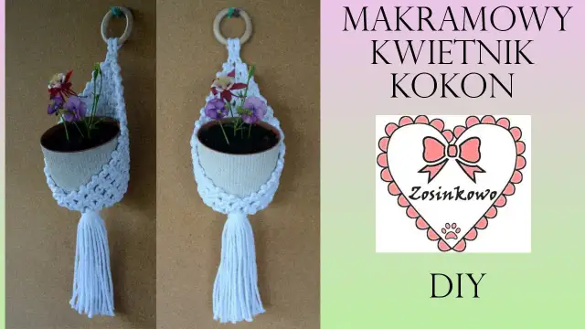 Zrób kwietnik makrama kokon: Łatwy poradnik DIY krok po kroku