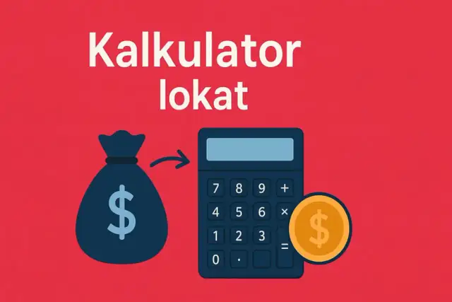 Kalkulator lokaty pomoże Ci szybko jak obliczyć zysk z lokaty. Worek z pieniędzmi i moneta symbolizują finanse.