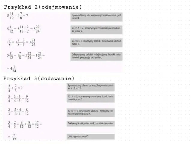 Ułamki o różnych mianownikach: dodawanie i odejmowanie w 4 krokach!