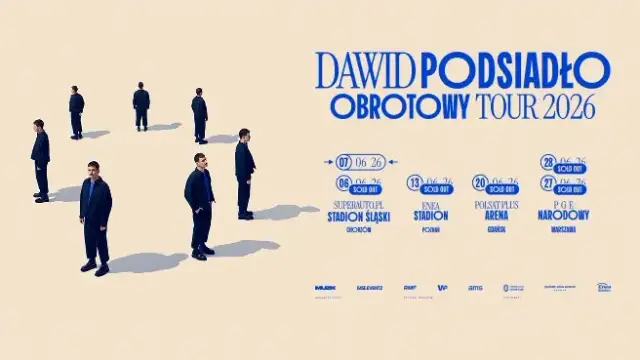 Dawid Podsiadło OBROTOWY TOUR 2026: Ile kosztuje bilet?