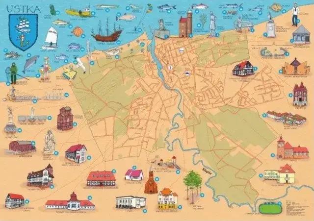 Gdzie leży Ustka mapa? Odkryj lokalizację i atrakcje miasta