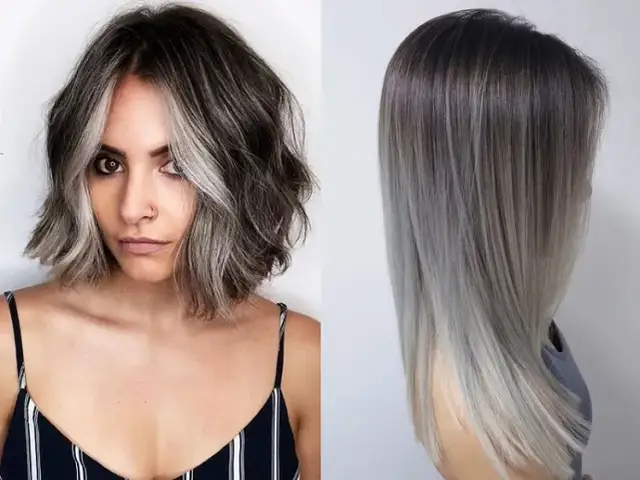 Jak skutecznie ukryć siwe odrosty na ciemnych włosach bez farbowania