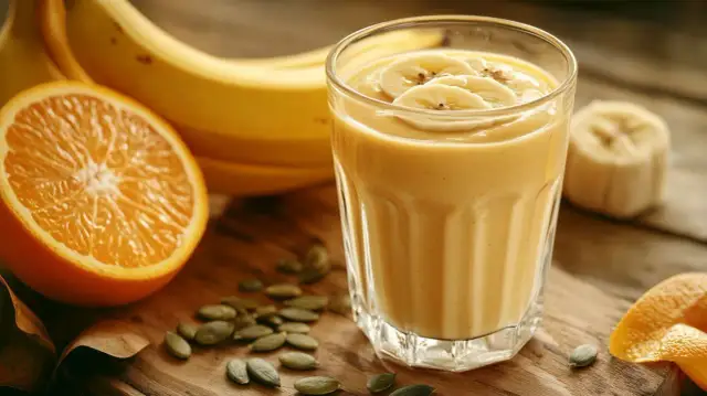 Batido de naranja y plátano: receta fácil y beneficios sorprendentes