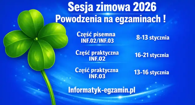 Technik informatyk 2026: Egzamin INF.02 i INF.03 Twój przewodnik