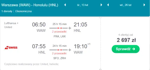 Ile kosztuje lot na Hawaje? Sprawdź ceny i oszczędź na biletach