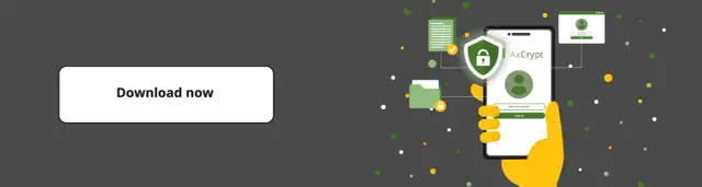 Chcesz wiedzieć, jak zaszyfrować plik? Ilustracja pokazuje aplikację AxCrypt na telefonie, która ułatwia bezpieczne przechowywanie danych.