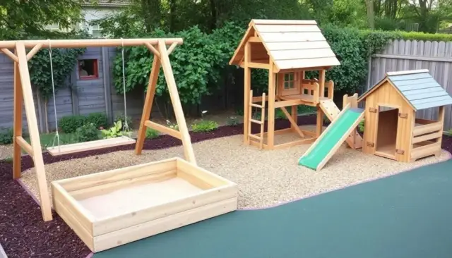 Drewniany plac zabaw DIY: Przewodnik krok po kroku i bezpieczeństwo