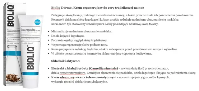 Bioliq na niedoskonałości: Recenzja. Czy faktycznie działa?