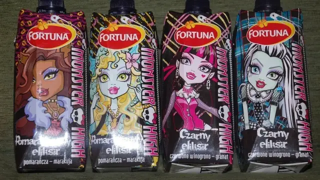 Napoje Fortuna Monster High: Bezpieczne dla dzieci? Skład, smaki, ceny!